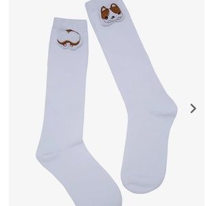 2/$12 Plush‎ Corgi Crew Socks Hot Topic